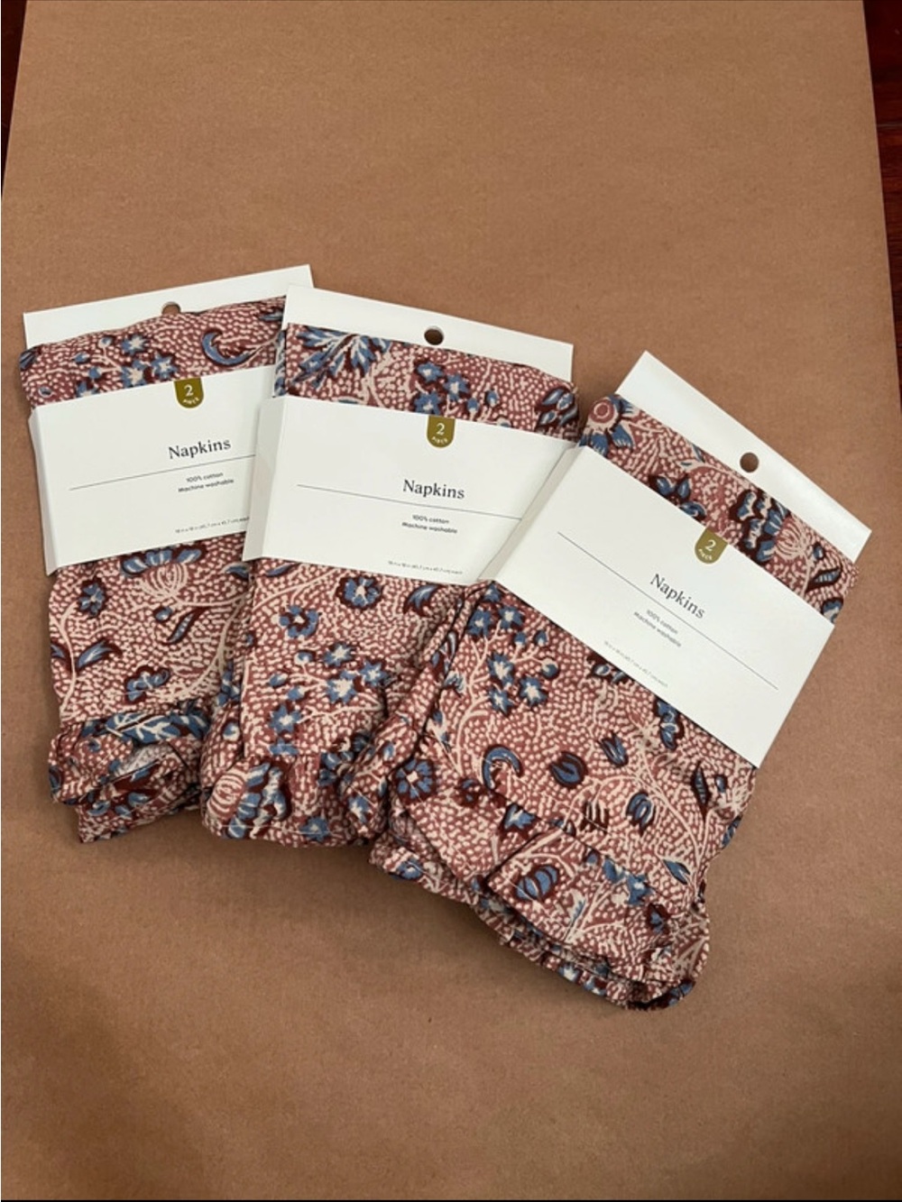 Threshold Patterned Boxer Briefs in Tan and Blue